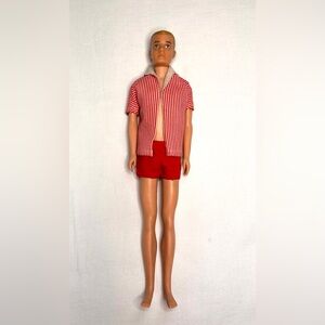 Vintage Mattel Barbie 1962 Blonde Ken Shirt Shorts Very Good Condition